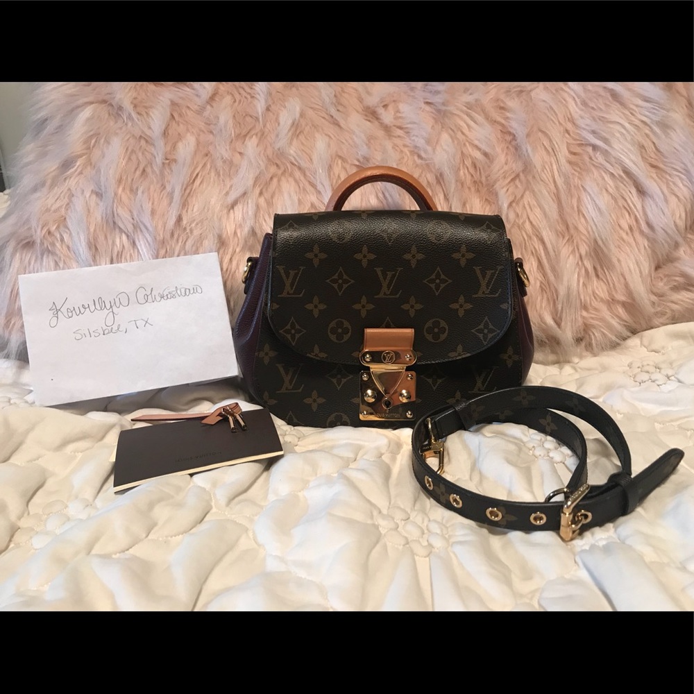 EUC Louis Vuitton Monogram Canvas Burgundy Eden PM